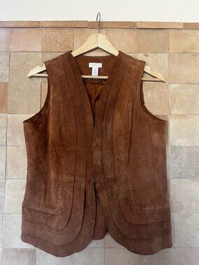 Chicos Suede Vest - 70's - Boho - Western